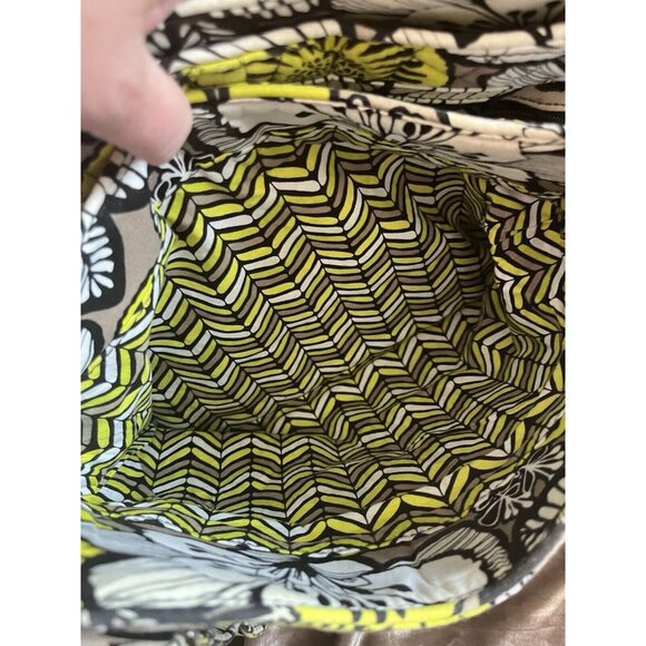 Vera Bradley Retired Emily Satchel Citron Quilted Shoulder Purse NICE SEE PHOTOS - Picture 5 of 16